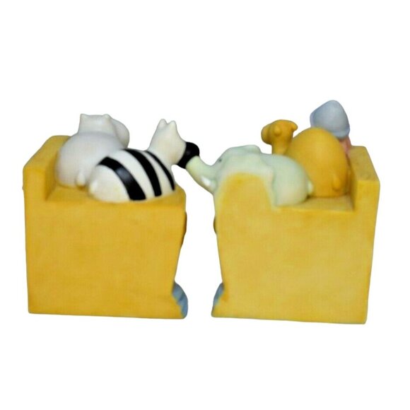 Lil Noah by Cheri Lane Vintage 2003 Animal Ark Resin Bookends - Picture 3 of 5